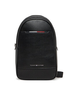 Tommy Hilfiger: Чёрный рюкзак  TH