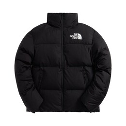 The North Face: Чёрная куртка  Nuptse