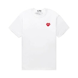 Comme Des Garçons Play: Белая футболка  Heart