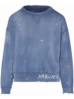 Maison Margiela: Синяя толстовка 