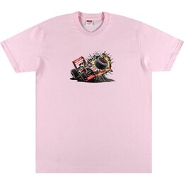 Supreme: Розовая футболка  Crash