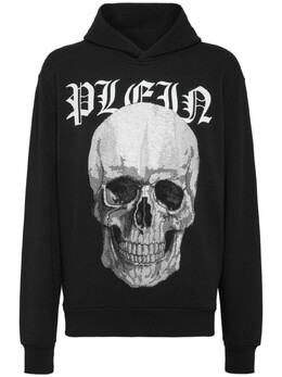 Philipp Plein: Толстовка  Skull со стразами
