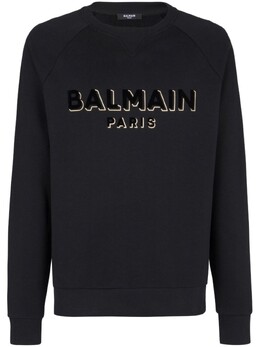 Balmain: Чёрная толстовка 