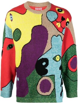 Kenzo: Красный свитер 