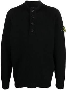 Stone Island: Свитер  Compass на пуговицах
