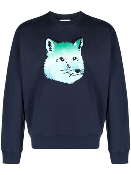 Maison Kitsuné: Толстовка с принтом 