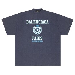 Balenciaga: Футболка  College оверсайз