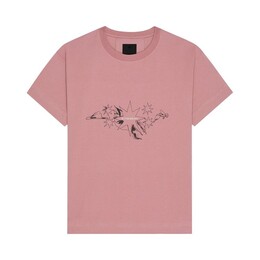 Givenchy: Розовая футболка 
