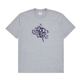 Supreme: Серая футболка  Smoke