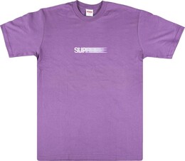 Supreme: Фиолетовая футболка  Motion Logo