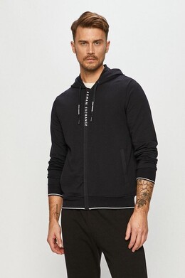 Armani Exchange: Тёмная толстовка 