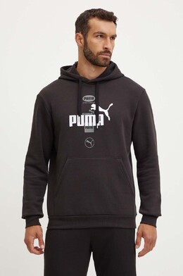 PUMA: Чёрная толстовка 