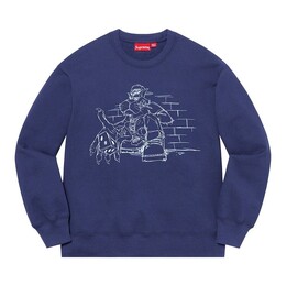 Supreme: Синяя толстовка 