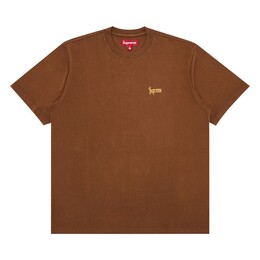 Supreme: Коричневая футболка  Old English