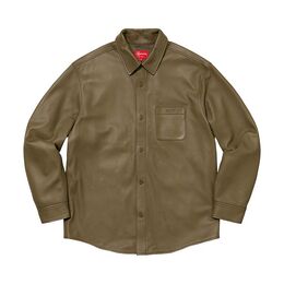 Supreme: Кожаная рубашка 