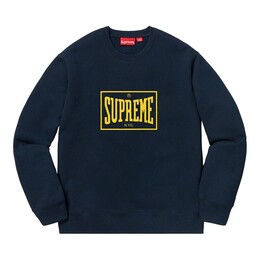 Supreme: Синяя толстовка  Warm Up
