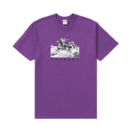 Supreme: Фиолетовая футболка  Riders