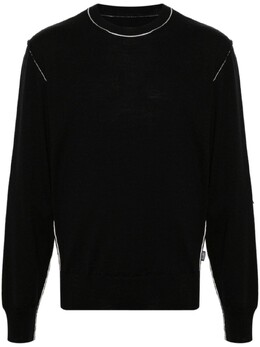 MM6 Maison Margiela: Чёрный свитер 