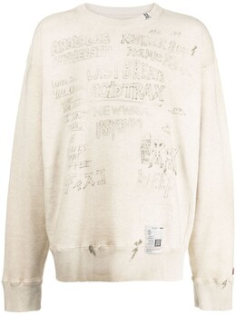 Maison Mihara Yasuhiro: Свитер с принтом 