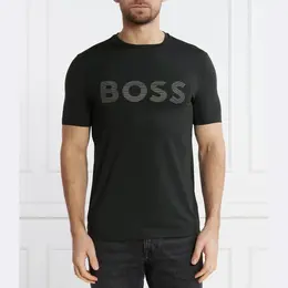 BOSS: Чёрная футболка 