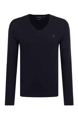 Polo Ralph Lauren: Тёмный свитер 