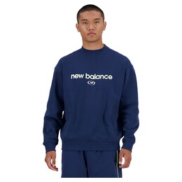 New Balance: Синяя толстовка 