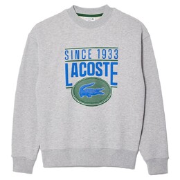 Lacoste: Серая толстовка 