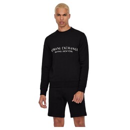Armani Exchange: Чёрная толстовка 