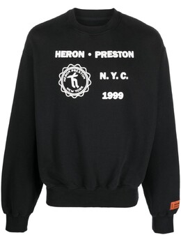 Heron Preston: Чёрная толстовка  Heron