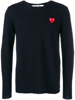 Comme Des Garçons Play: Синий свитер 