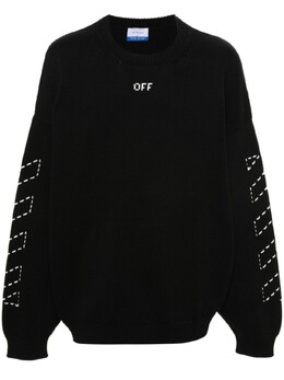 Off-White: Чёрный свитер  Diag