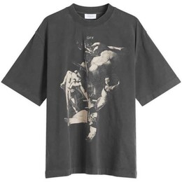 Off-White: Чёрная футболка  Vintage