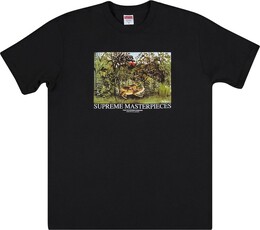 Supreme: Чёрная футболка  Masterpieces