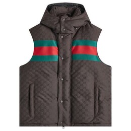 Gucci: Жаккардовый жилет  GG
