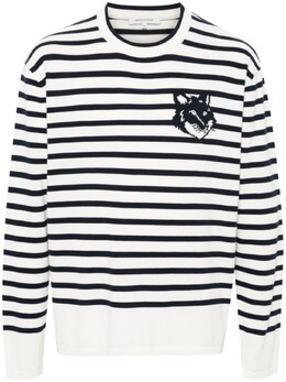 Maison Kitsuné: Синий свитер 