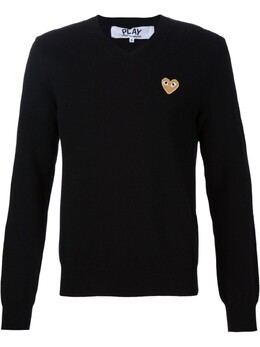Comme Des Garçons Play: Свитер с v-образным вырезом 