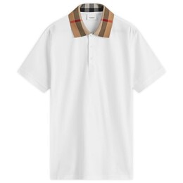 Burberry: Белое поло 