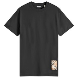 Burberry: Чёрная футболка 