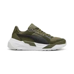 PUMA: Кроссовки цвета хаки 