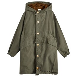 Visvim: Зелёное пальто 