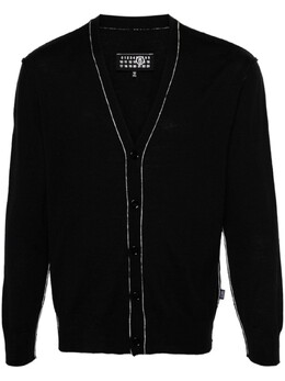MM6 Maison Margiela: Чёрный кардиган 