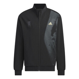 Adidas: Чёрная куртка 