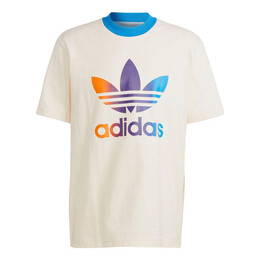 Adidas: Белая футболка  Adicolor