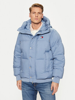 Tommy Jeans: Синий пуховик 