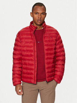 Tommy Hilfiger: Красный пуховик 
