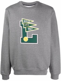 Lacoste: Серая толстовка 
