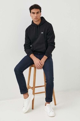 Lacoste: Чёрная толстовка 