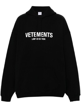 Vetements: Чёрная толстовка 