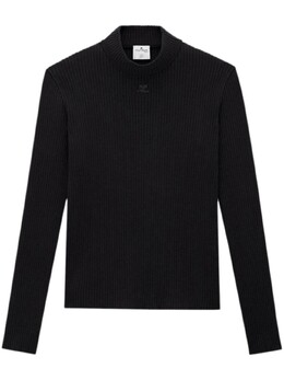 Courreges: Чёрный свитер 