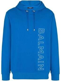 Balmain: Синяя толстовка 